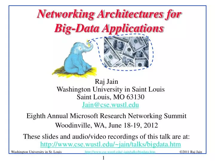networking architectures for big data applications