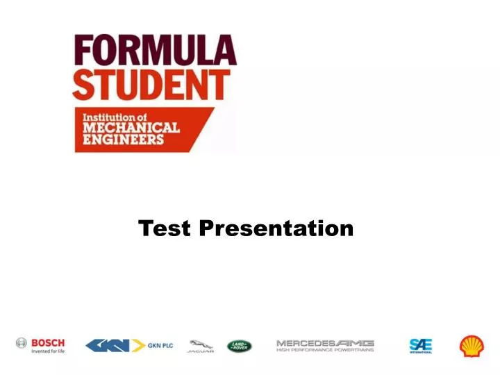 test presentation