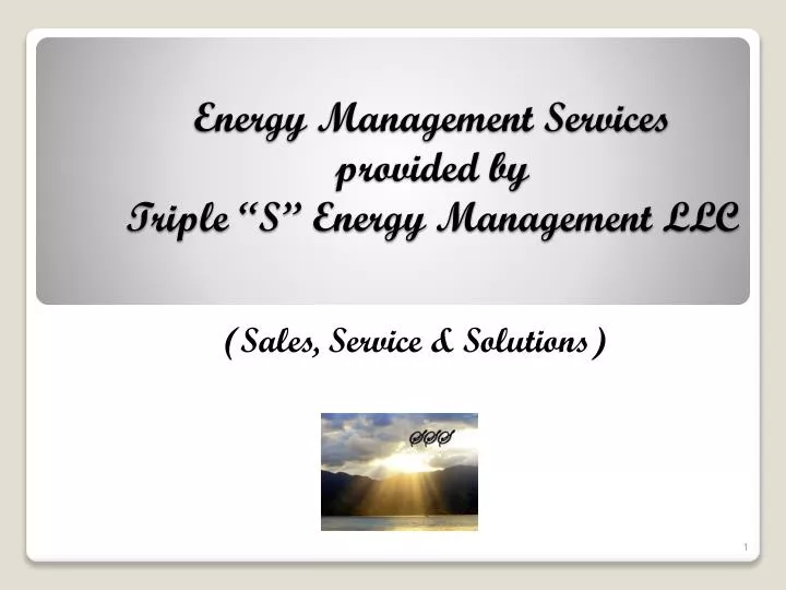 energy management services provided by triple s energy management llc