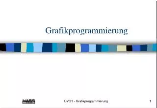 grafikprogrammierung