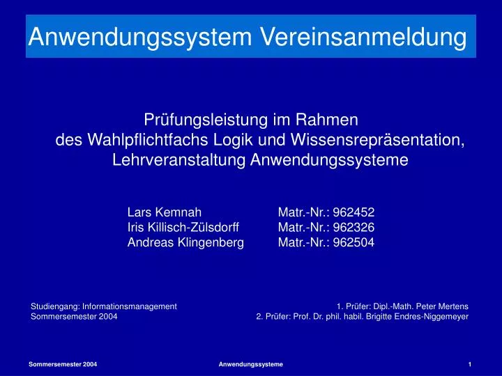 anwendungssystem vereinsanmeldung