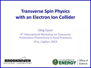 Transverse Spin Physics with an Electron Ion Collider