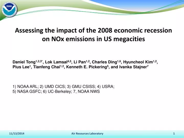 assessing the impact of the 2008 economic recession on nox emissions in us megacities
