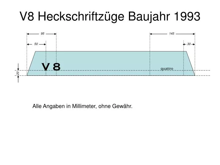 v8 heckschriftz ge baujahr 1993