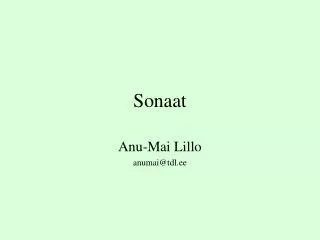 sonaat