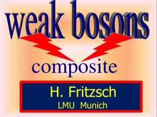 weak bosons