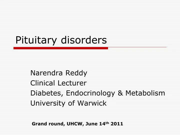 pituitary disorders