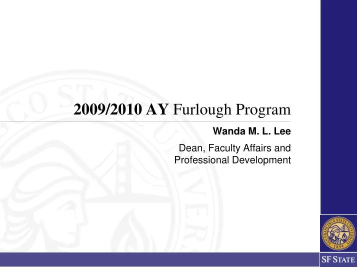 2009 2010 ay furlough program