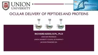 Ocular Delivery of peptides and proteins