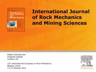 International Journal of Rock Mechanics and Mining Sciences