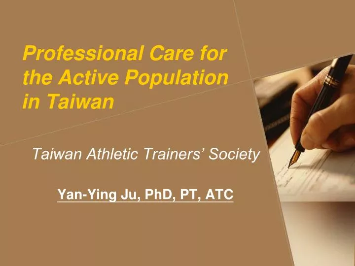 taiwan athletic trainers society yan ying ju phd pt atc
