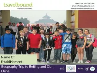 Geography Trip to Beijing and Xian, China