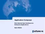 Application Composer - slide 1
