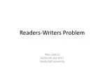 Readers-Writers Problem - slide 1