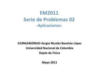 em2011 serie de problemas 02 aplicaciones