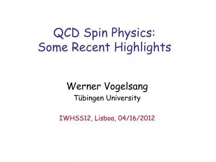 qcd spin physics some recent highlights