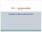 NJ – gramatika - slide 1