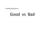 Good vs Bad - slide 1