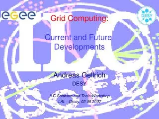 Grid Computing: Current and Future Developments