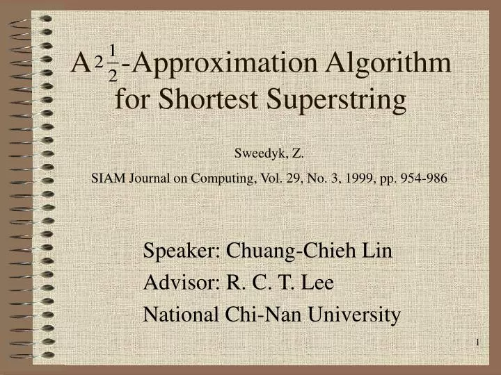a approximation algorithm for shortest superstring