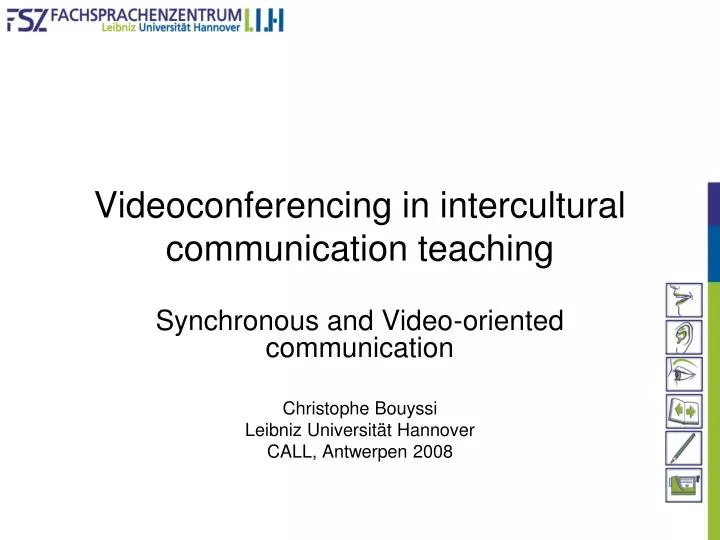 videoconferencing in intercultural communication teaching