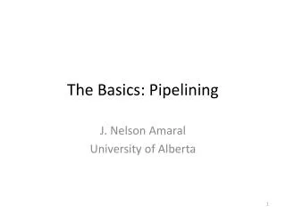 The Basics: Pipelining