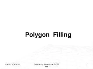 Polygon Filling