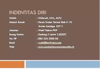 indentitas diri