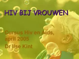 hiv bij vrouwen