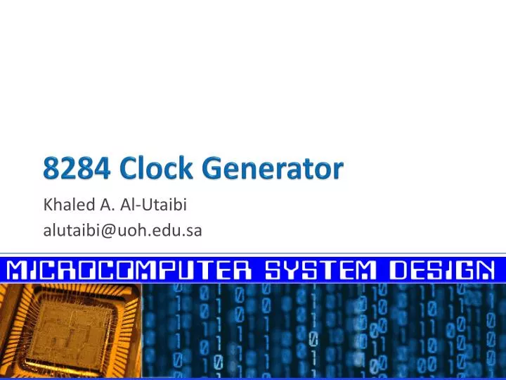 8284 clock generator