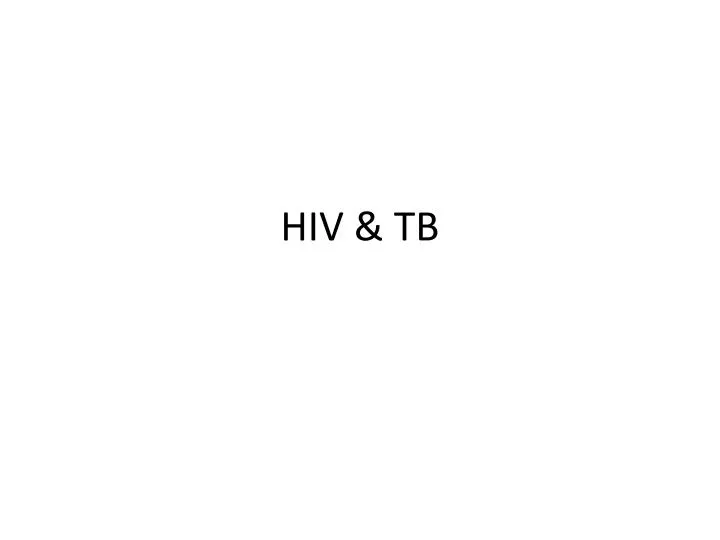 hiv tb