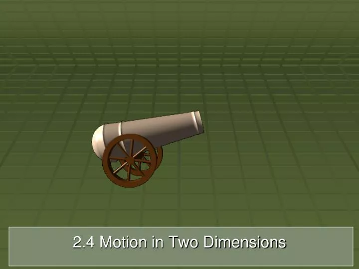 2 4 motion in two dimensions