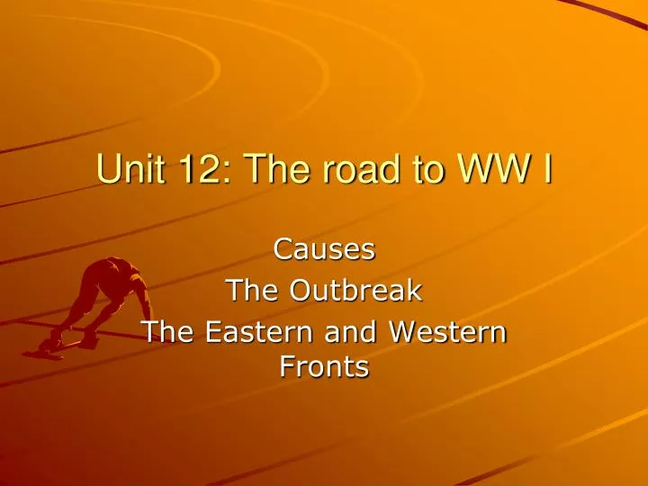 unit 12 the road to ww i