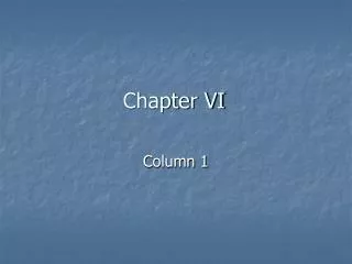 Chapter VI