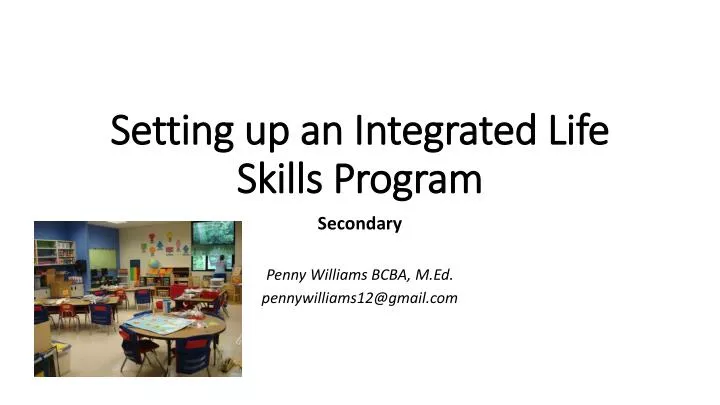 setting up an integrated life skills program