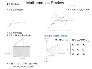 Mathematics Review