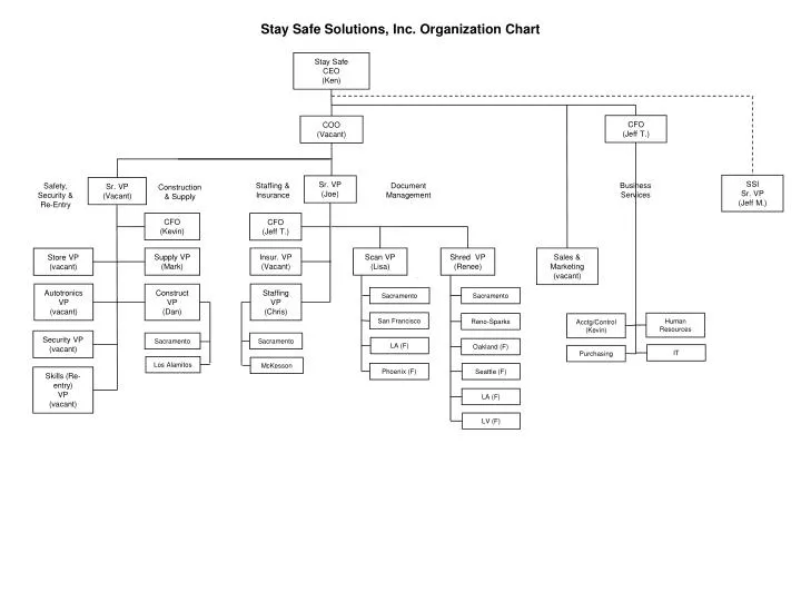 stay safe solutions inc organization chart