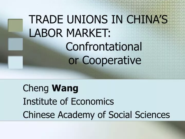 trade unions in china s labor market confrontational or cooperative