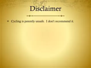 Disclaimer