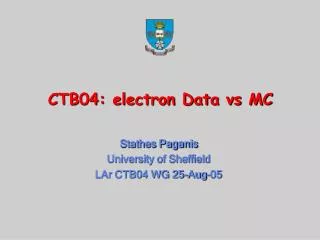 CTB04: electron Data vs MC