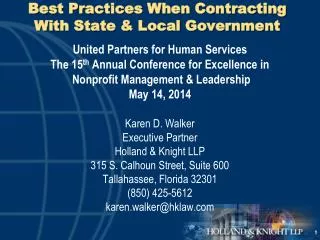 Best Practices When Contracting With State &amp; Local Government
