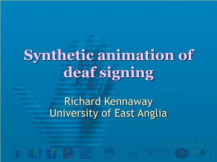 synthetic animation of deaf signing