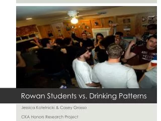 Rowan Students vs. Drinking Patterns