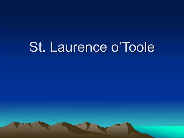 st laurence o toole