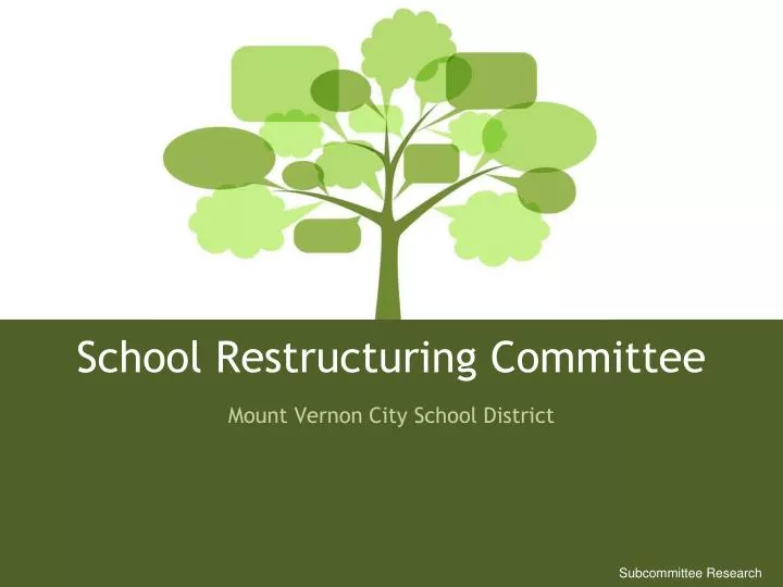 school restructuring committee