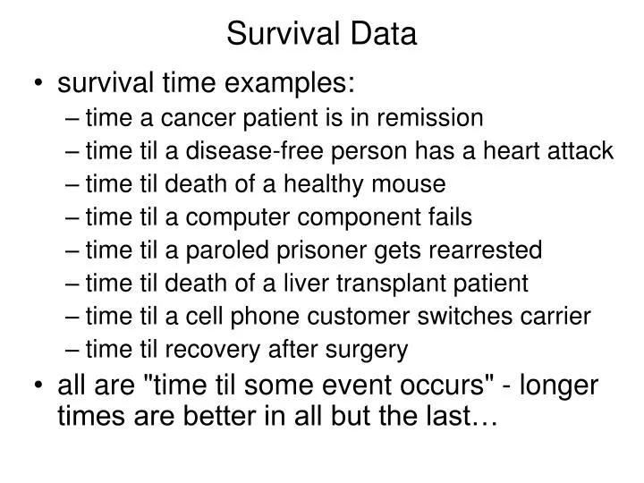 survival data