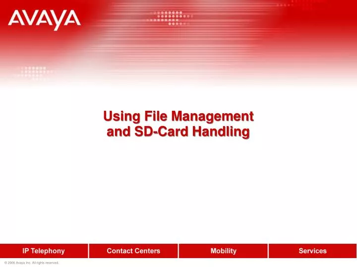 using file management and sd card handling