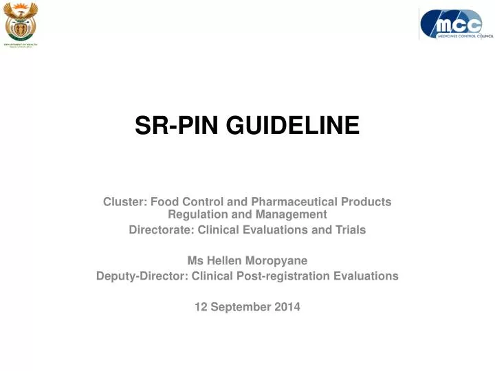 sr pin guideline