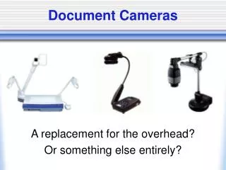 Document Cameras