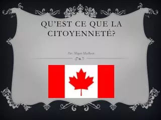 qu est ce que la citoyennet